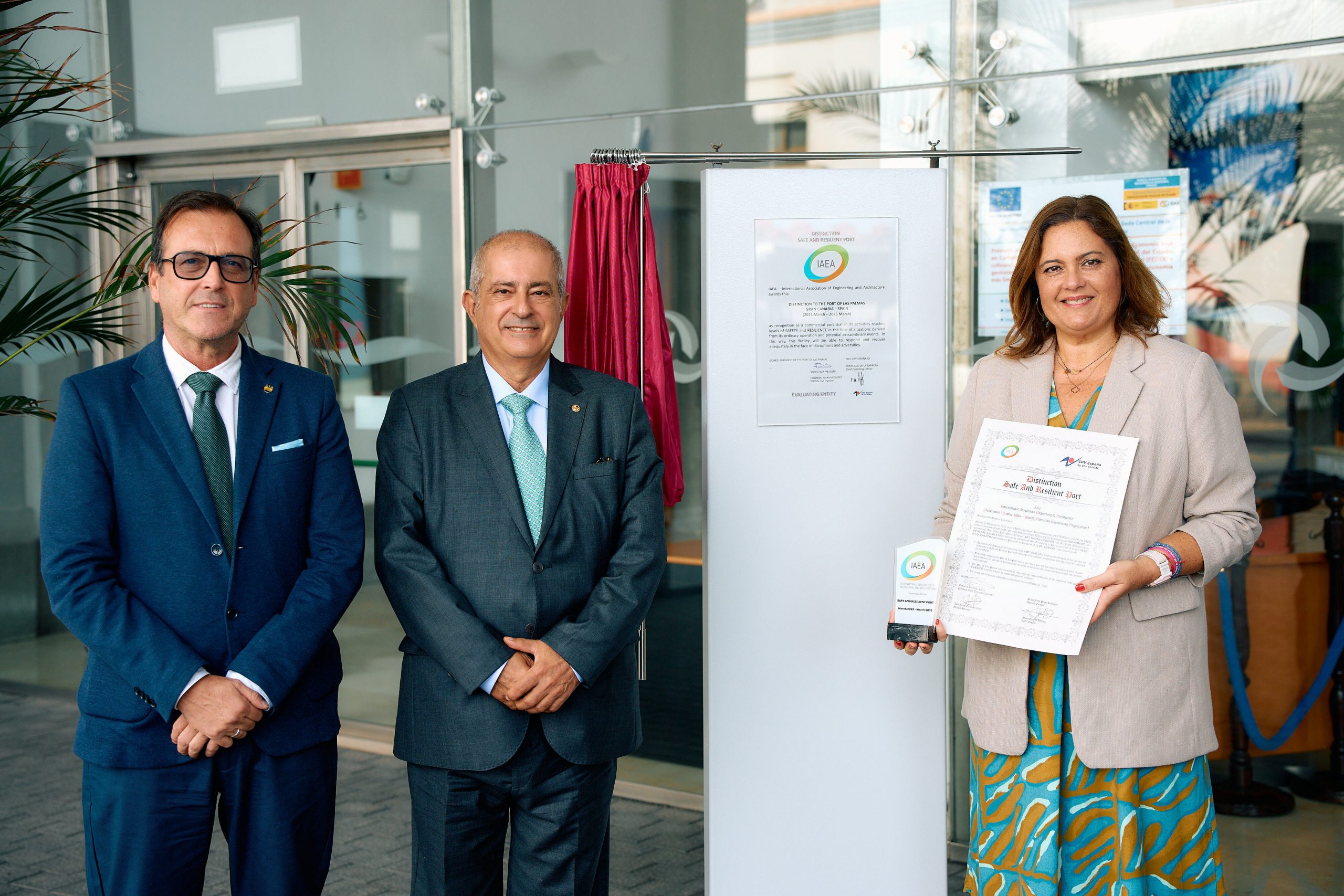 IAEA otorga premio Puerto Seguro Resiliente a puerto de Las Palmas Gran Canarias